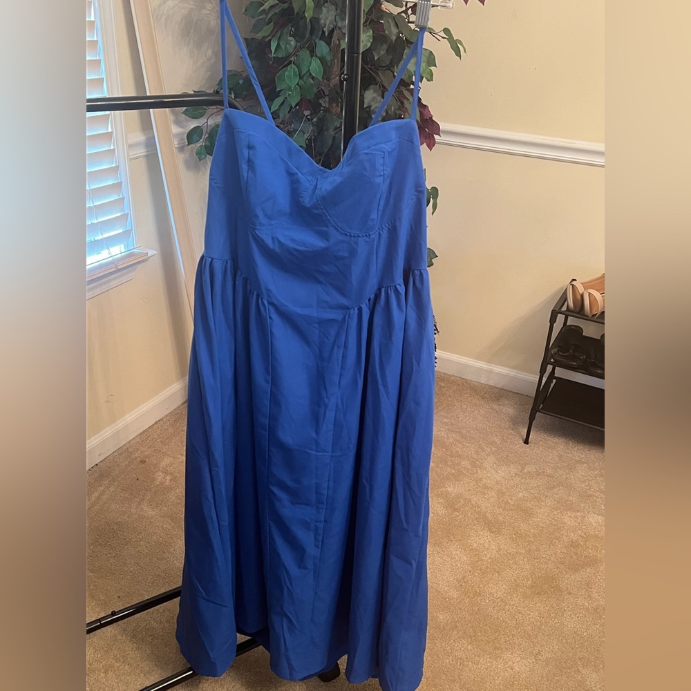 SHEIN Royal Blue Sweetheart Maxi Dress